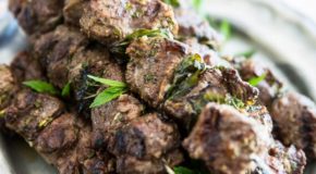 Grilled Lamb Kebabs with Tahini Sauce Recipe