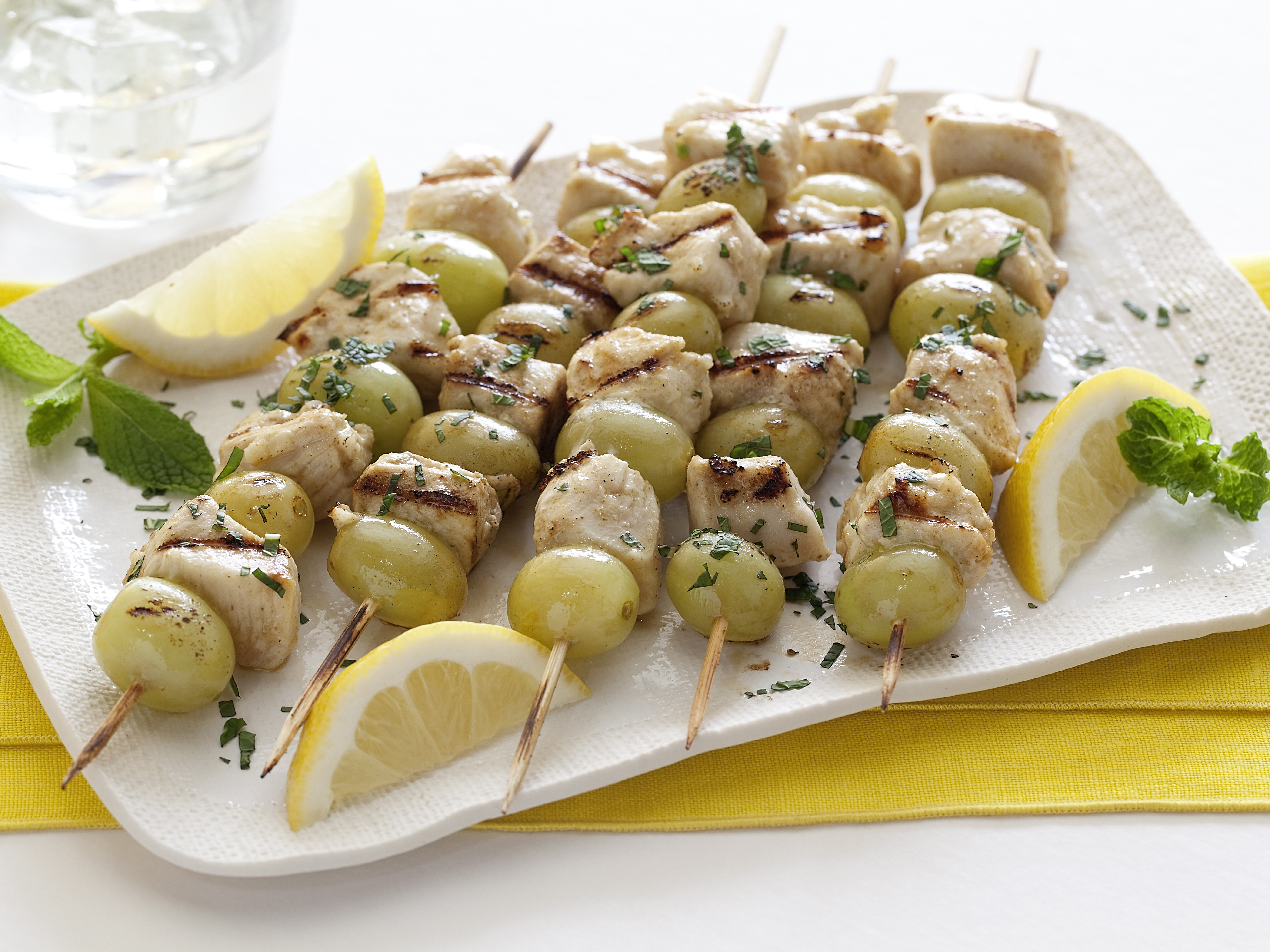 Spiced Chicken and Grape Skewers Recipe