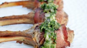 Grilled Bacon Wrapped Lamb Chops Recipe