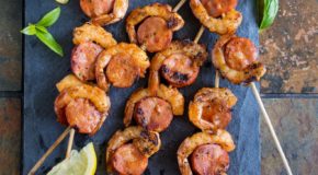 Shrimp & Chorizo Skewers Recipe