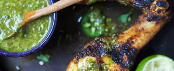 Spice Rub Grilled Chicken with Chimichurri Recipe