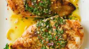 Cumin Rubbed Grilled Chicken with Chimichurri Sauce Recipe