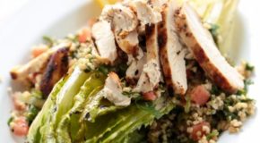 Grilled Chicken Caesar Tabbouleh Salad Recipe
